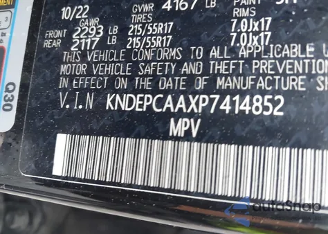 2023 Kia Seltos Lx from USA, damaged, VIN KNDEPCAAXP7414852